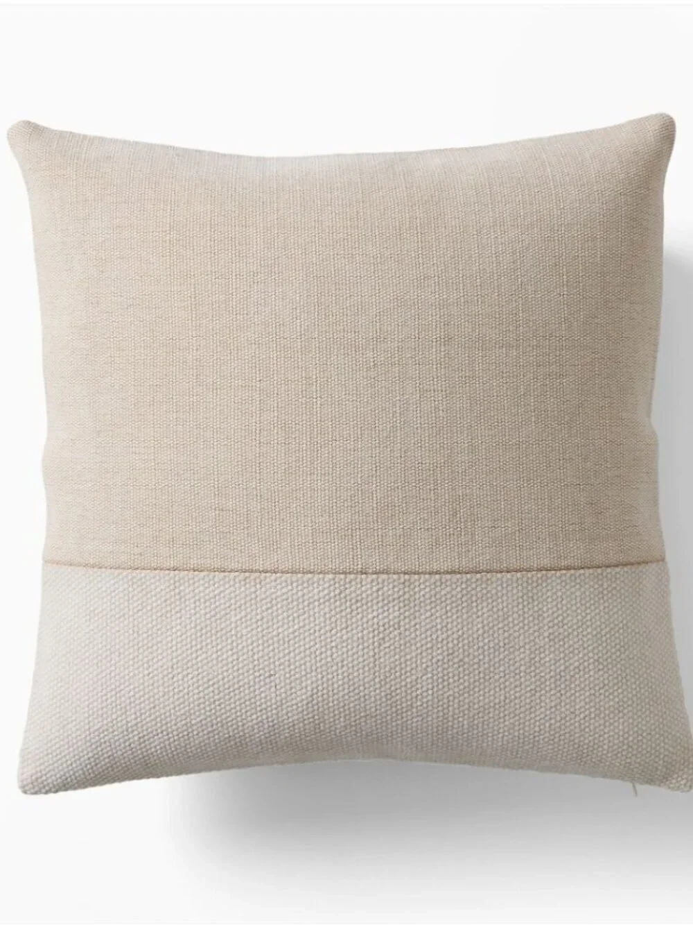 West Elm Cotton Canvas Pillow Cover - Natural 18